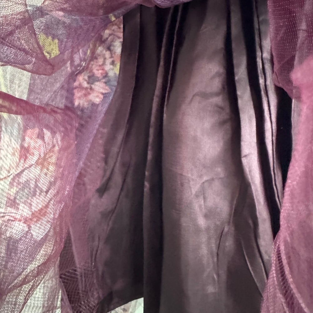 Zenzi Floral Purple Dress - Picture 5 of 6